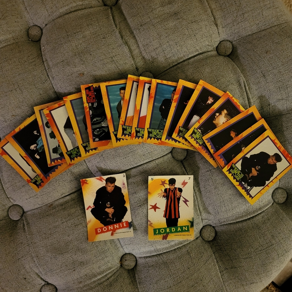 New Kids On The Block 1989 Trading Cards and Stickers Lot, NKOTB Collectibles